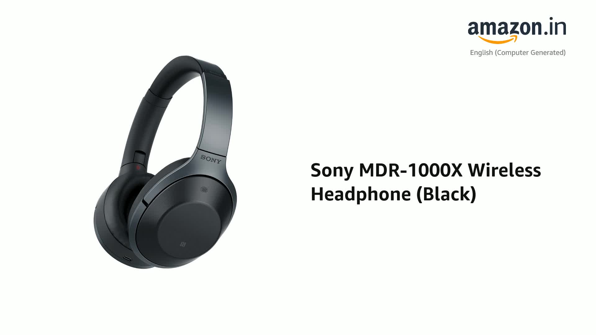 Sony MDR-1000X Wireless Headphone (Black) : Amazon.in: Electronics