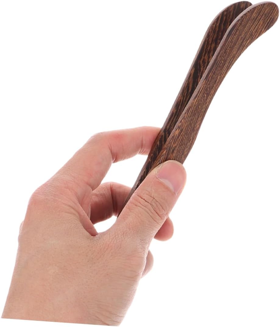 2Pcs Wooden Tea Tongs Natural Tea Picker for Sugar Cubes Tea Leaves Essential Kung Fu Tea Ceremony Accessories Versatile Sustainable Tea Utensils