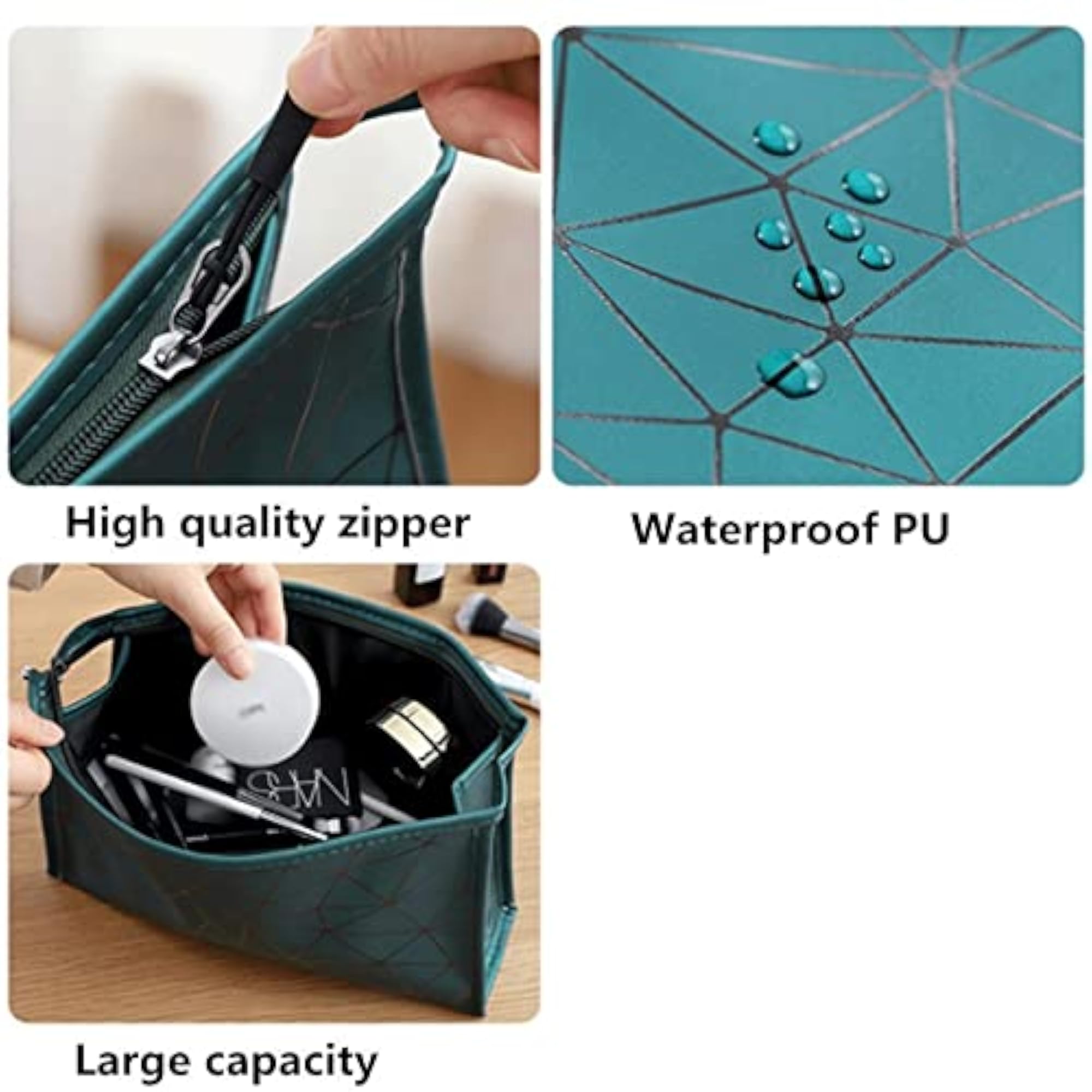 Portable Makeup Bag for Women, Toiletry Storage Kit