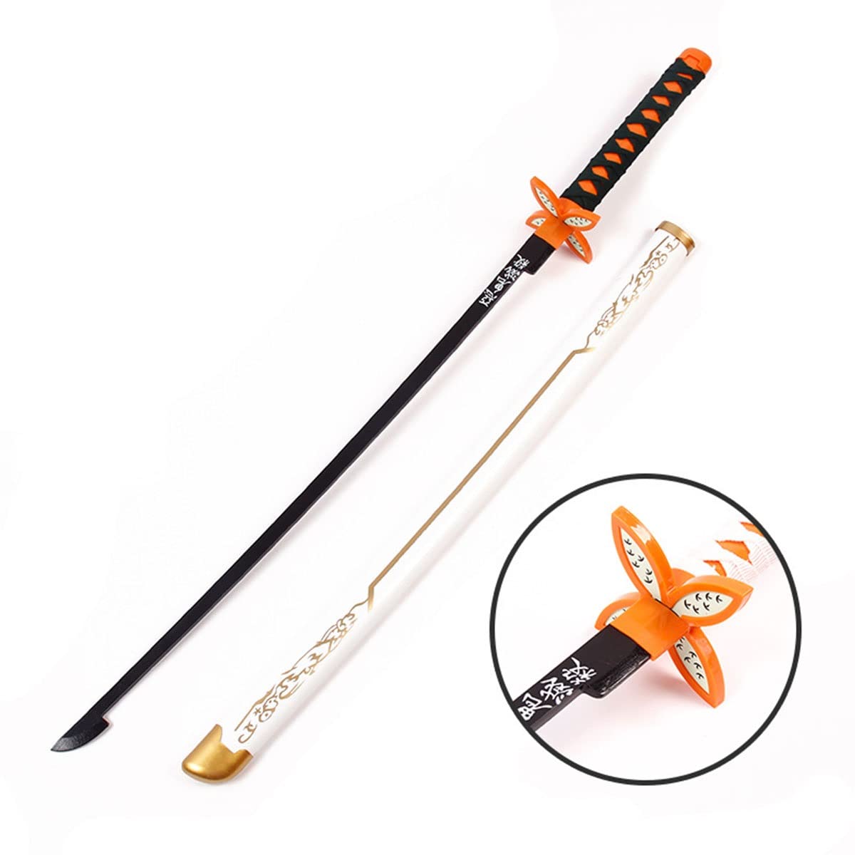 Sword Warrior Zwaard Demon 104 cm van Spada-Shinazugawa-hout, Katana van Japans anime-hout, zwaard cosplay