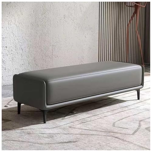 Banc-pouf de rangement marron 80 cm pour ranger les chaussures - 7
