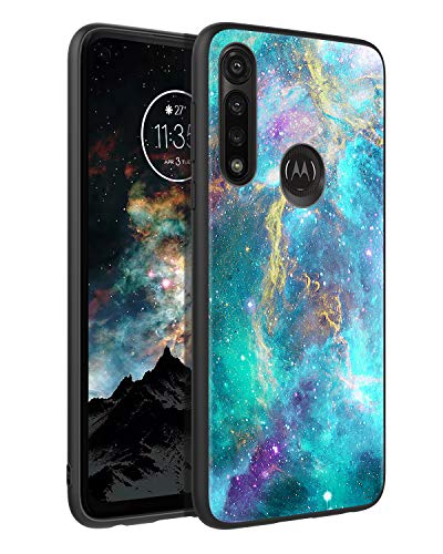 Bentoben Phone Case Compatible With Moto G Power Case, Slim Fit Glow In The Dark Hybrid Hard Pc Soft Tpu Bumper Shockproof Protective Girls Women Boys Men Cover For Moto G Power 6.4" 2020,Space/Nebula #TOP6