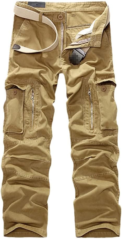 Men Camo1 Tactical Cotton Trousers Casual Cargo Pants Joggers Multi Pocket Military Straight Trousers