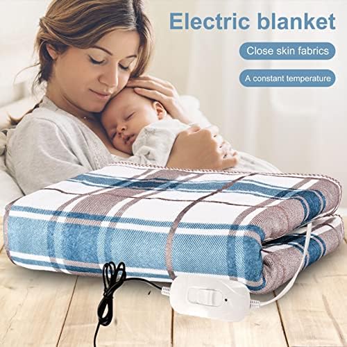 Roadoor Heated Blanket Double Bed Adjustable Soft Electric Blanket Single Bed USB Heated Blanket Rechargeable Portable Heated Throw Blanket Electric A S