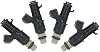 SCITOO 4Pcs 8 Holes Fuel Injectors fit for 2005-2006 for Acura for RSX, for 2003-2007 for Honda for Accord, for 2005-2009 for Honda for CR-V 842-12288 FJ484 16450RAAA01 16450RADL61