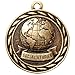 10 Pack of Social Studies Gold Medals Trophy Award with Neck Ribbons MA