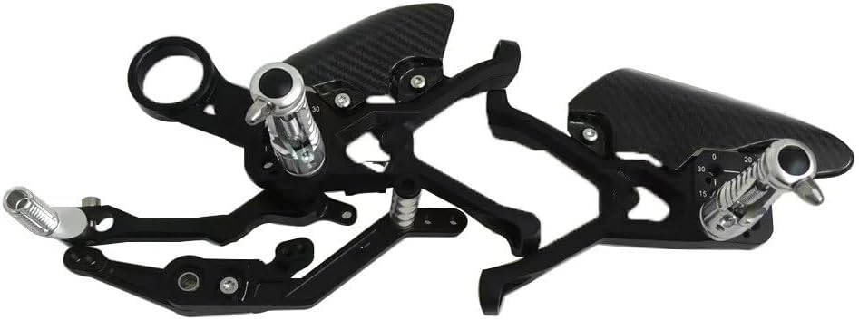 Moto Foot Pegs Footrest For BMW For S1000RR 2019-2025 For M1000RR 2020-2025 Carbon Fiber Adjustable Raised Foot Pedal Fixed Foot Pedal Motorcycle Accessories