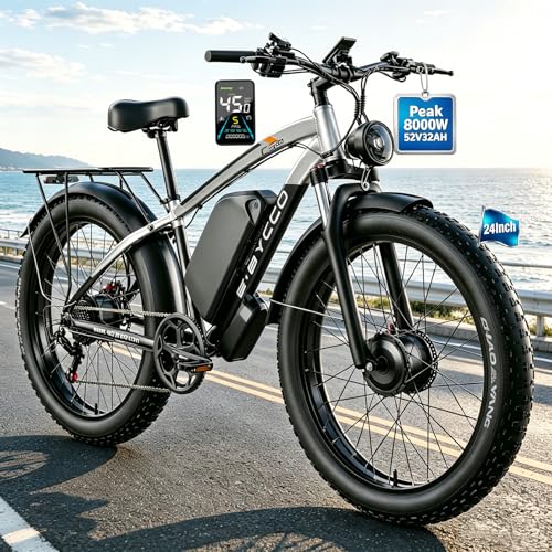 YIBYKOU 8000W Dual Motor Ebike for Adults 45MPH Fast Electric