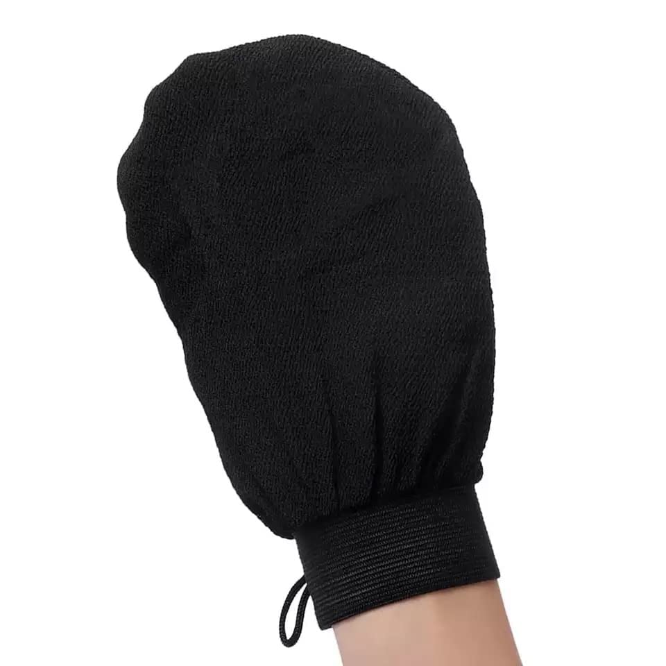 Exfoliating Gloves | Body Scrub Glove Shower | Body Facial Tan Massage Mitts | Exfoliating Gloves for Dead Skin Remover | Back Scrubber | Skin Exfoliating Gloves (Black) - Pack of (1)-image-49