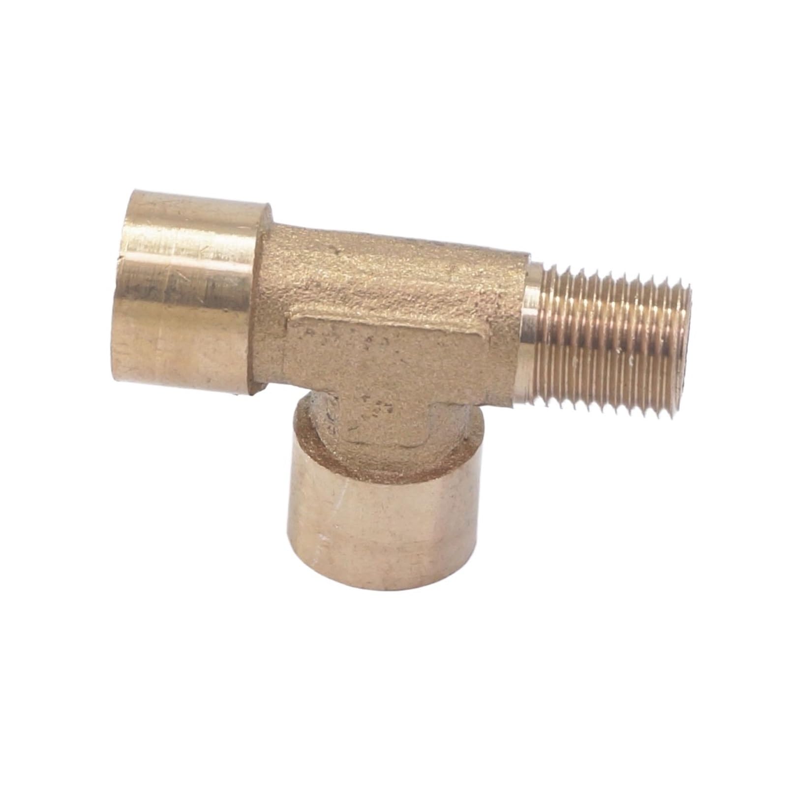 Fqhidmomx Women's One Color 1/8" Bsp X 1/8" Bsp X 1/8" Bsp Male Tee 3 Way Brass Pipe Fitting Connector Water Fuel Gas Plumbing Fittings