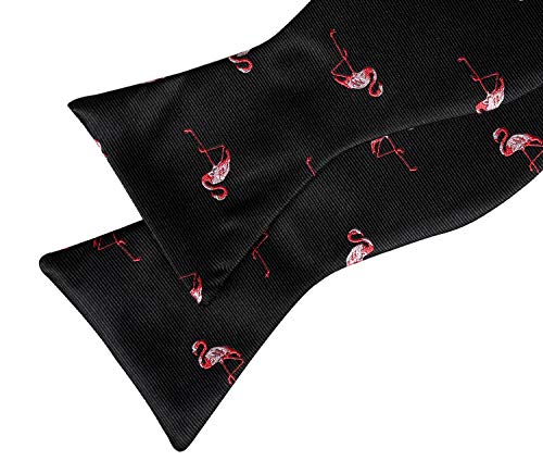 Image of Alizeal Mens 2pcs Solid Self-tied Bow Tie Set