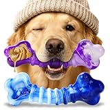 Kseroo Indestructible Dog Toys for Aggressive Chewers: 2-Pack Tough Chew Toy for Large Dogs, Heavy Duty Long-Lasting Dog Bones for Large Breed, Dog Toys to Keep Them Busy