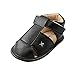 Bébé Garçons Semelle Souple des Sandales Bambin Antidérapant Été Chaussures,Noir,12-18 Mois