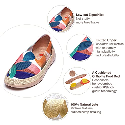 Image of UIN Shoes for Women Slip On Sneakers Comfortable Lightweight Barefoot Travel Art Painted Casual Loafers