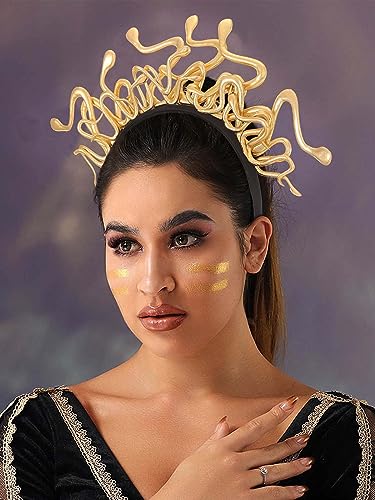 Medusa Stirnband Mit Schlangenkrone - Göttin Kopfschmuck Für Kostüme