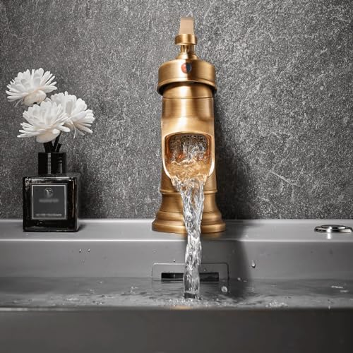 Mitigeur monocommande vintage pour lavabo rétro chic - 6