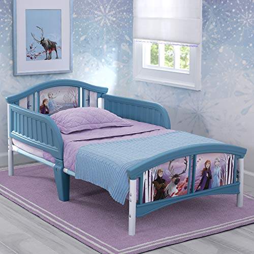 Delta Children Plastic Toddler Bed, Disney Frozen Ii Twinkle Galaxy Dual Sided Recycled Fiber Core Toddler Mattress (Bundle) #TOP1