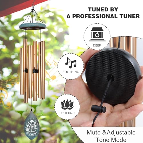 Image of ASTARIN Personalized Happy Retirement Wind Chimes, Tree of Life Retirement Wind Chimes Gifts for Women /Men Teacher Coworker 2025, Going Away Farewell Gifts, Deep Tone Larde Wind Chime