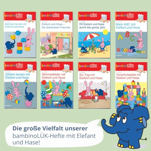 bambinoLÜK-Set: 2/3/4 Jahre Elefant und Hase - die allerbesten Freunde (bambinoLÜK-Sets: Kasten + Übungsheft/e)