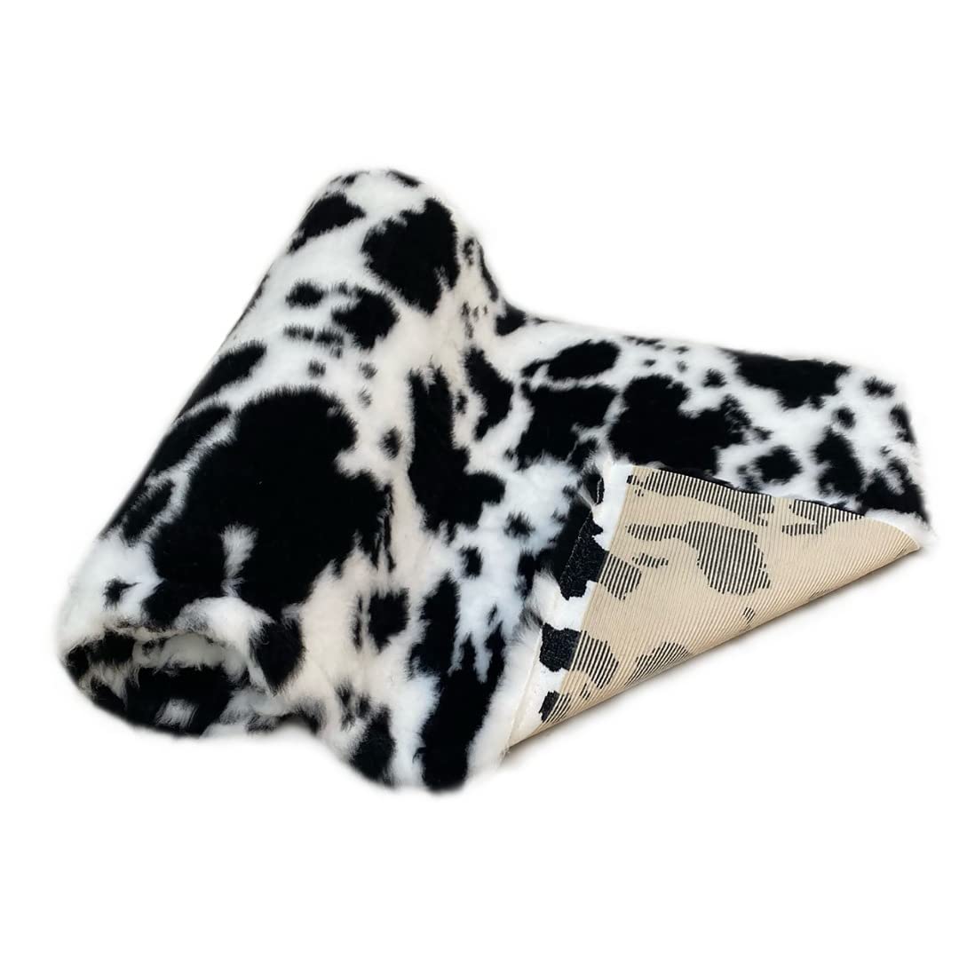 SoulPet Cow Print Black White Vet Bedding Non-Slip Whelping Fleece Dog Puppy Pro Bed Cut as Mats or Rolls. Size: 3m x 150cm Roll