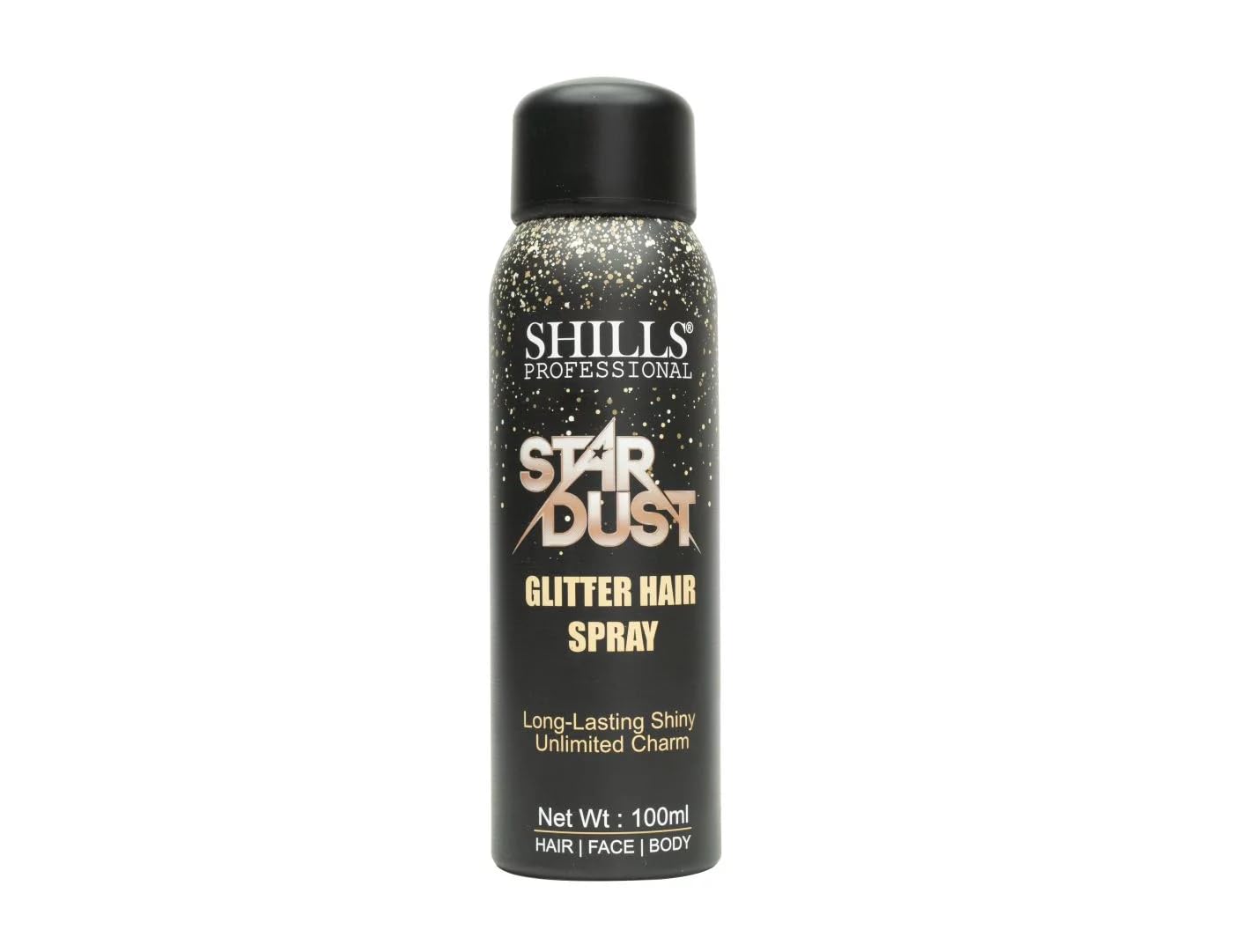 Shills Professional Star Dust Glitter Hair Spray, Long-Lasting Shiny, 100ml, for Hair Face Body (Silver, 100Ml)-image-19