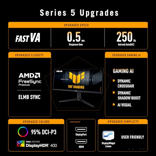 ASUS TUF Gaming VG34WQML5A écran gaming incurvé 34" WQHD 250Hz - photo 3