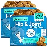 ZOOMEZEN Hip and Joint Supplement for Dogs – Glucosamine for Dogs, Dog Joint Supplement, Mobility, Flexibility & Comfort, Chews with Glucosamine Chondroitin Msm & Omega3, 2 Pack,340 Chews,Made in USA