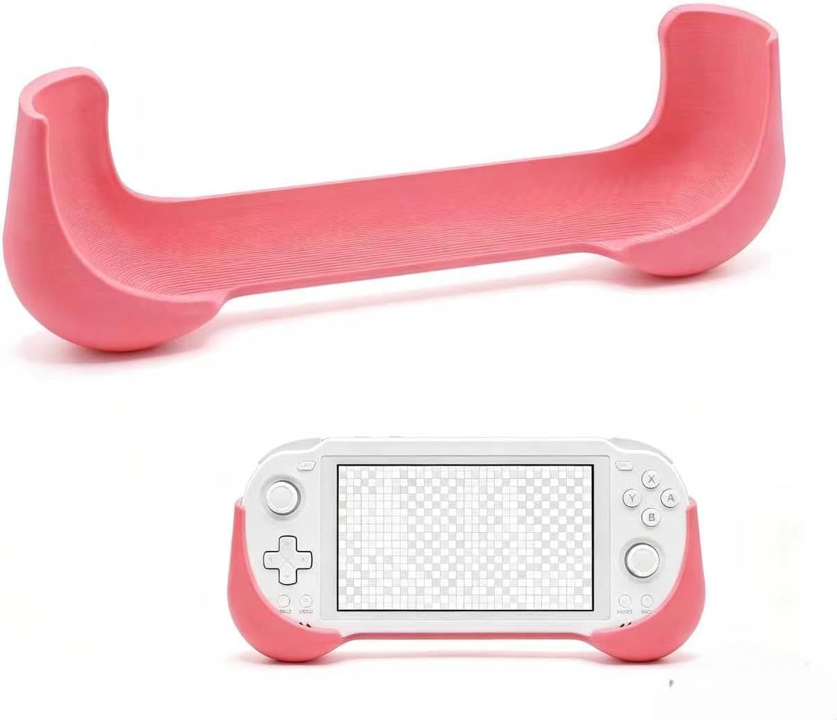 Ergonomic Handheld Grip Compatible with Odin 2 Mini, Solid Color Lightweight Non-Slip Game Controller Handle, Comfort Hand Grip for Daily and Outdoor Gaming (Gray) image 2