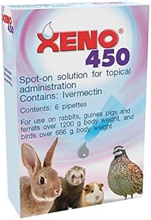 Xeno 450 spot-on for Rabbits, Ferrets and Guinea pigs, box of 6