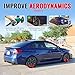 IKON MOTORSPORTS, Rear Window Roof Spoiler Compatible with 2015-2021 Subaru WRX STI & 2012-2016 Impreza Sedan, Vortex OE Style Gloss Black PP Add-on Top Roofline Windshield Visor Spoiler Wing