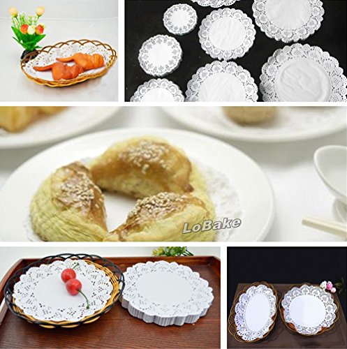 Lobake 250Pcs 8 Inches Square Chinese Hollow Lace Design Paper Doilies Coaster Kitchen Table Accessories #TOP6