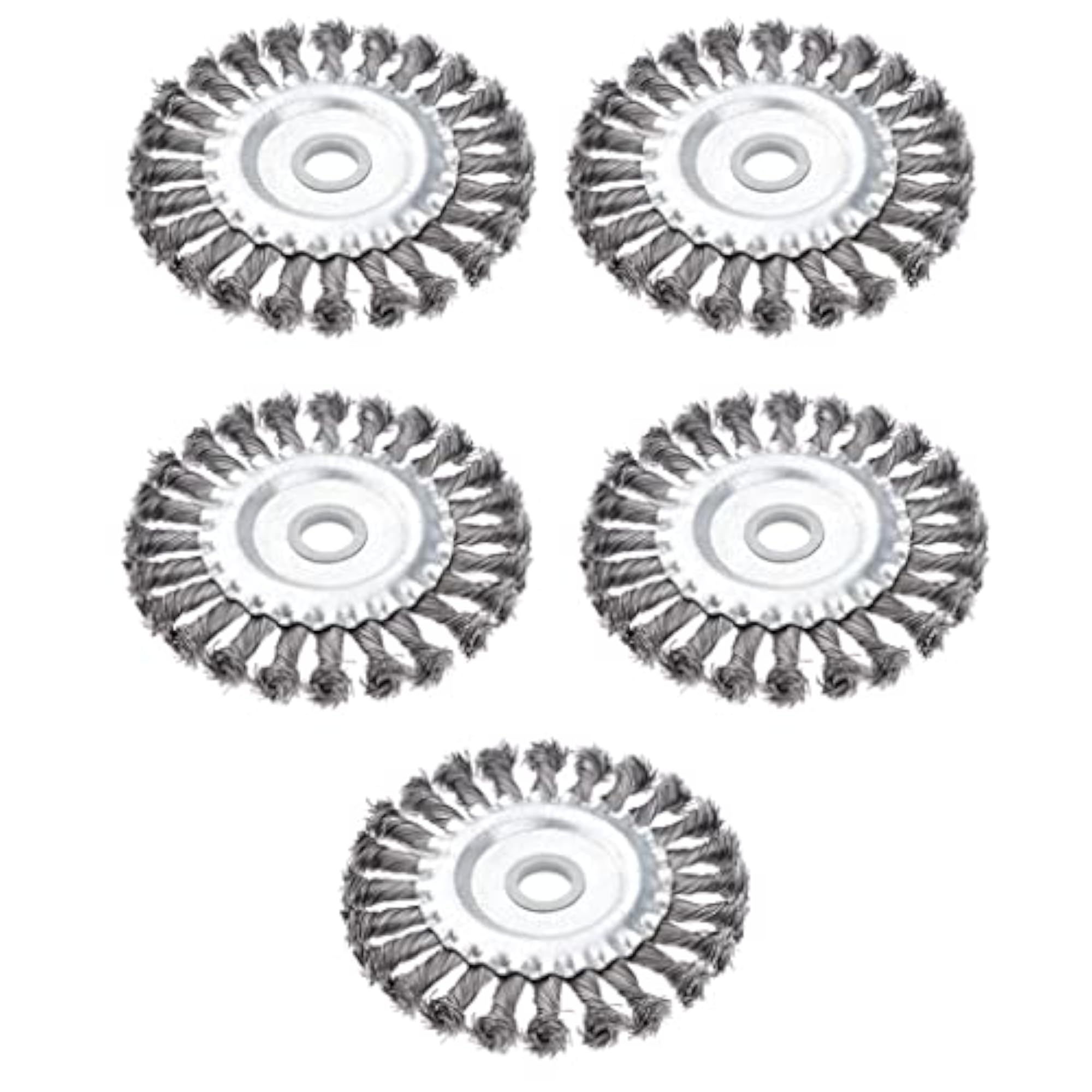 5 Pieces Twist Knot Wire Wheel Brush Rust Paint Removal Tools