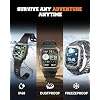 Smart Watch for Men Fitness Tracker: Military Digital Mens Watches Bluetooth Make Answer Call Running Waterproof Smartwatch Android Phones iPhone Samsung Compatible Sleep Monitor Step Pedometer