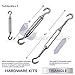 Windscreen4less Sun Shade Sail Hardware Kit - 6 Inches - Super Heavy Duty - for Square and Rectangle Sun Shade Sail