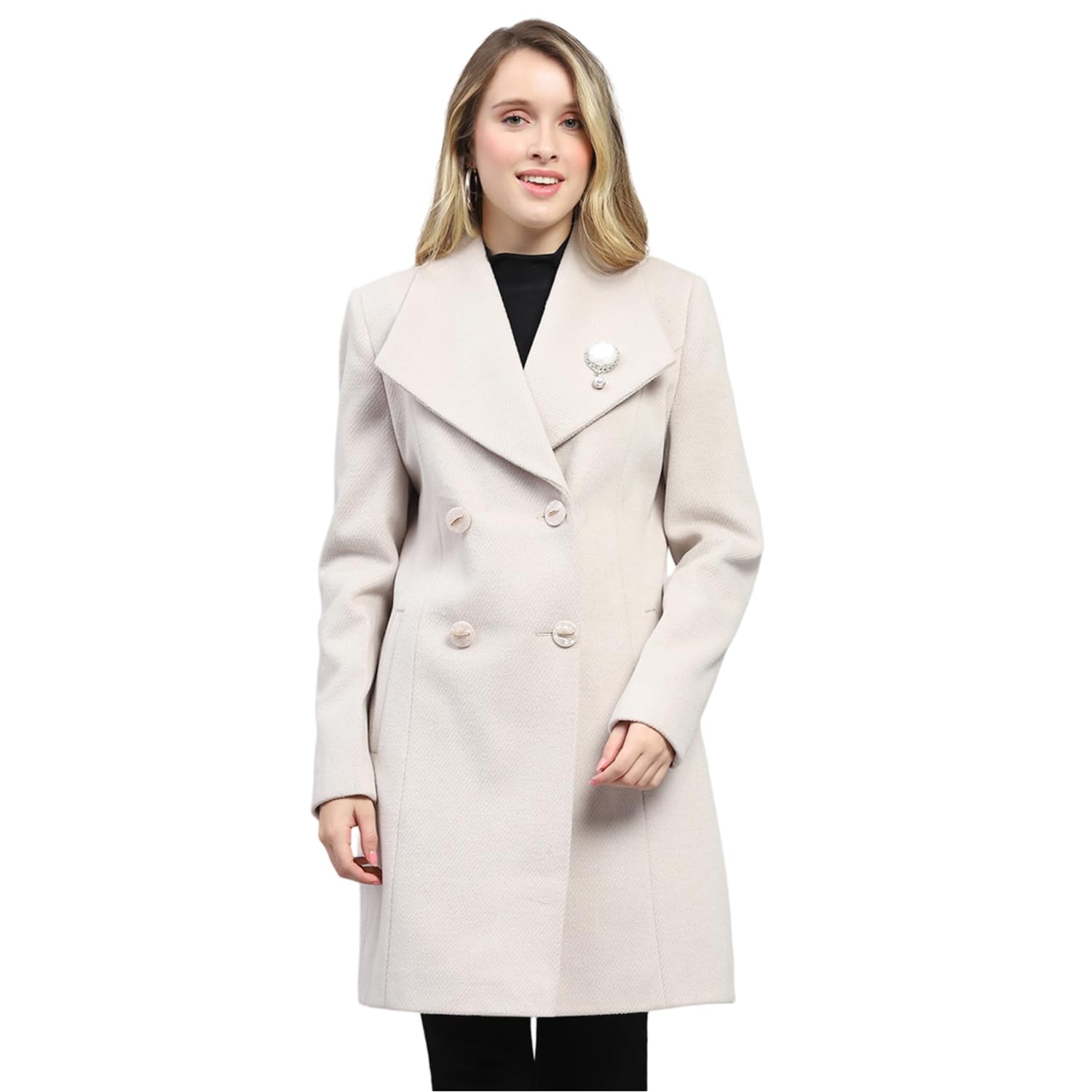 Monte Carlo Womens Self Design Collared Neck Full Sleeve Coat (224067325)-image-39