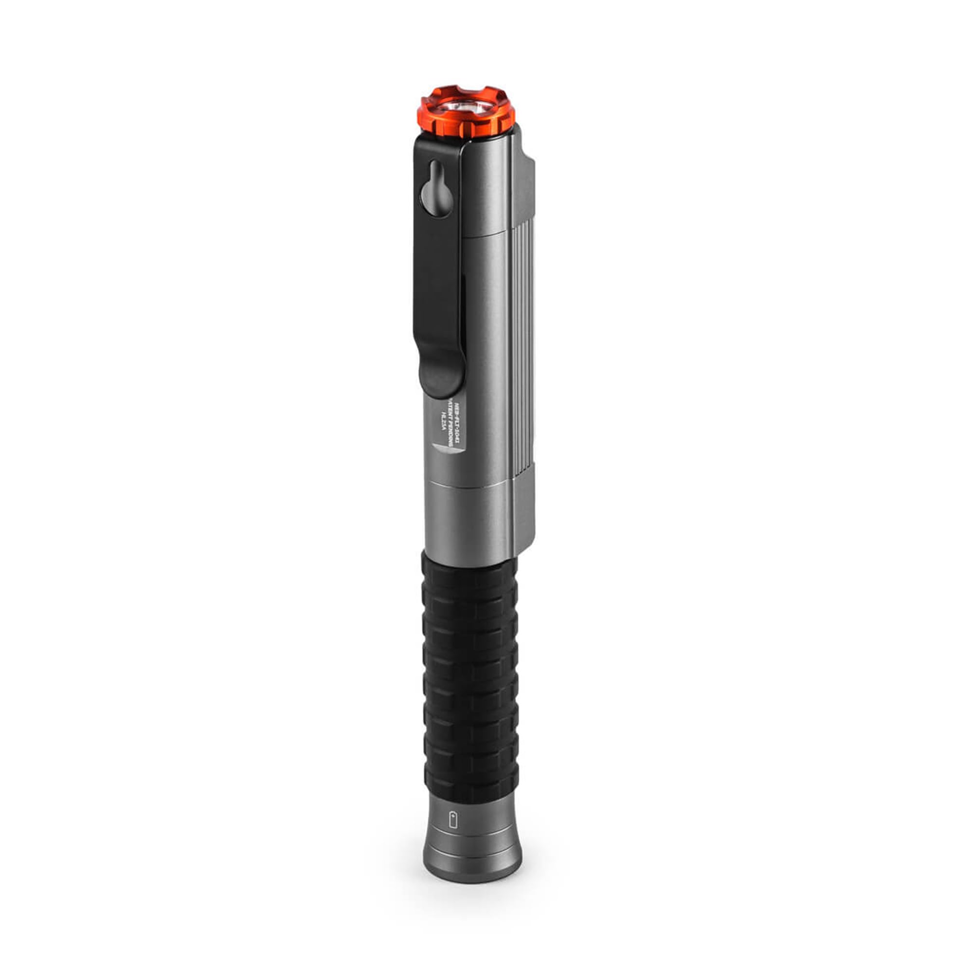 NEBO Big Larry 3 - Torche de 600 lumens avec lampe de travail COB - Base magnétique pour l'éclairage mains-libres - Gris acier