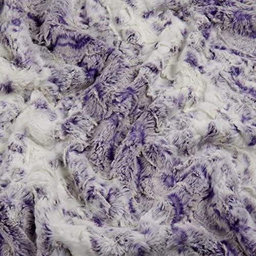 Luxurious Shannon Minky Cuddle Snowy Owl Fabric in Viola - Soft Plush Material for Cozy Creations by The Yard 4 Luxurious Shannon Minky Cuddle Snowy Owl Fabric in Viola - Soft Plush Material for Cozy Creations by The Yard - Image 3