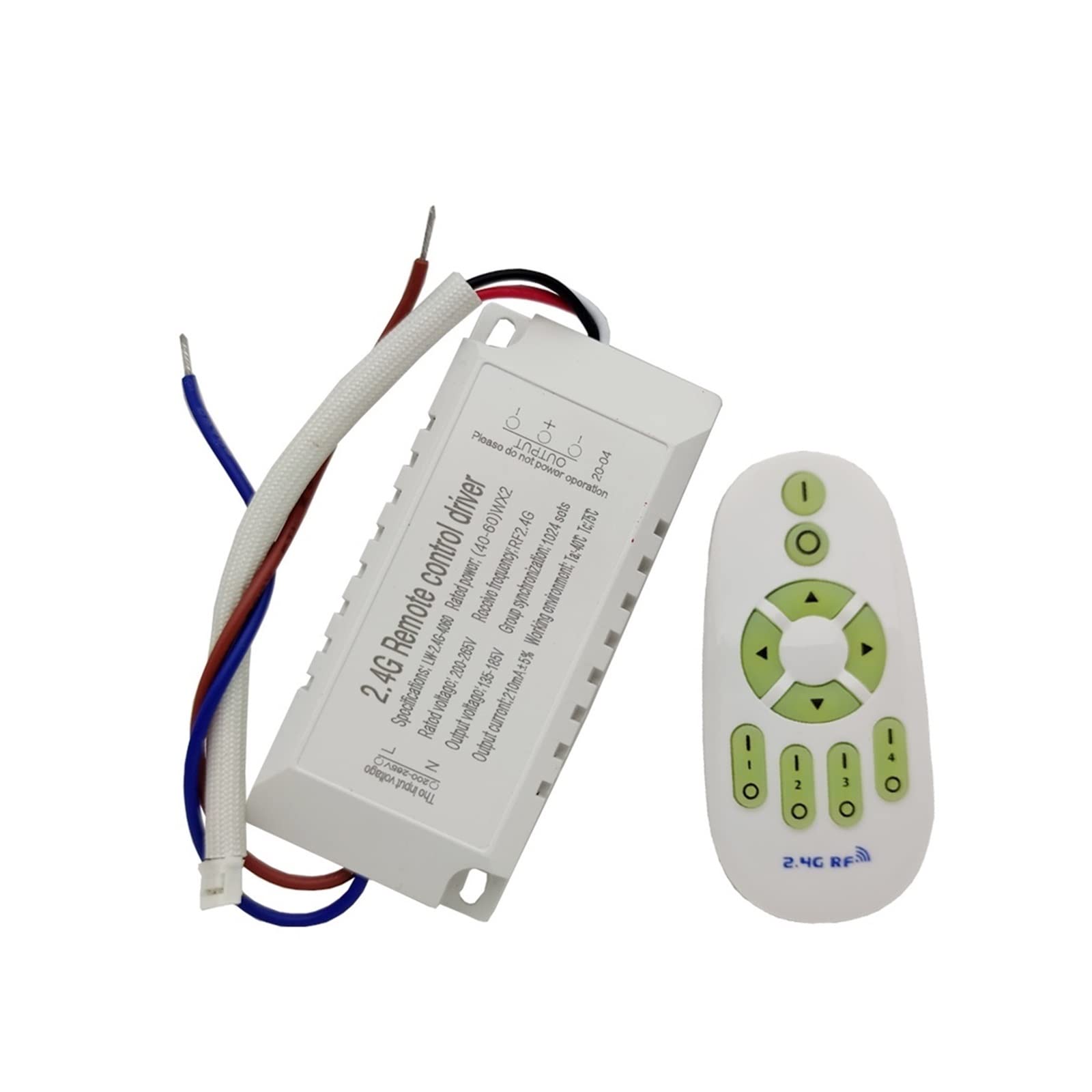 LED Pilote Intelligent 2.4G transformateur dimmable 40-60x2W avec télécommande RF pour plafonnier