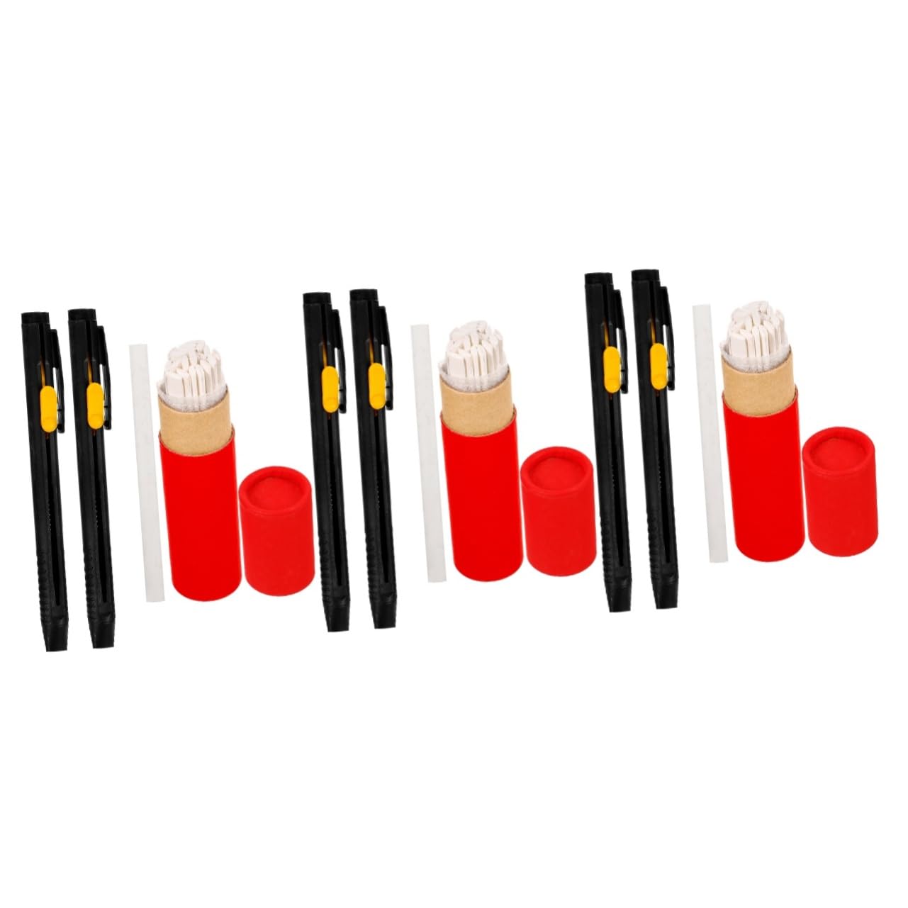 HOMSFOU 6 Set Gessetti per Sarto Marcatori per Tessuti e Strumenti Ergonomici per Cucito e Crafting Facile da Usare Affilatura per Abbigliamento
