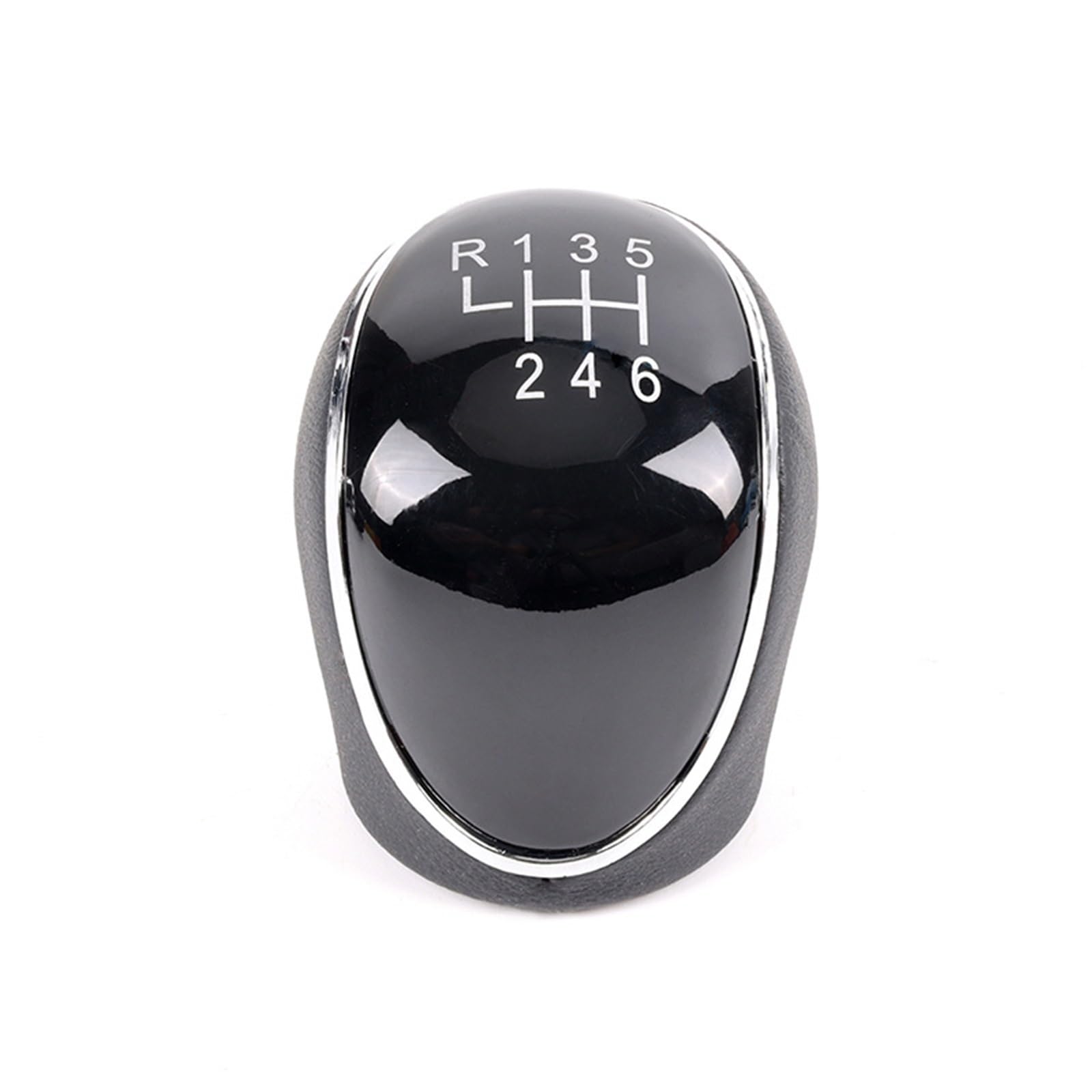 Aimazom Car Gear Shift Knob for Ford for Focus MK2 MK3 5/6 Speed Manual Gear Shift Knob Handle for Modification and Replacement(Black,for 6 Speed)