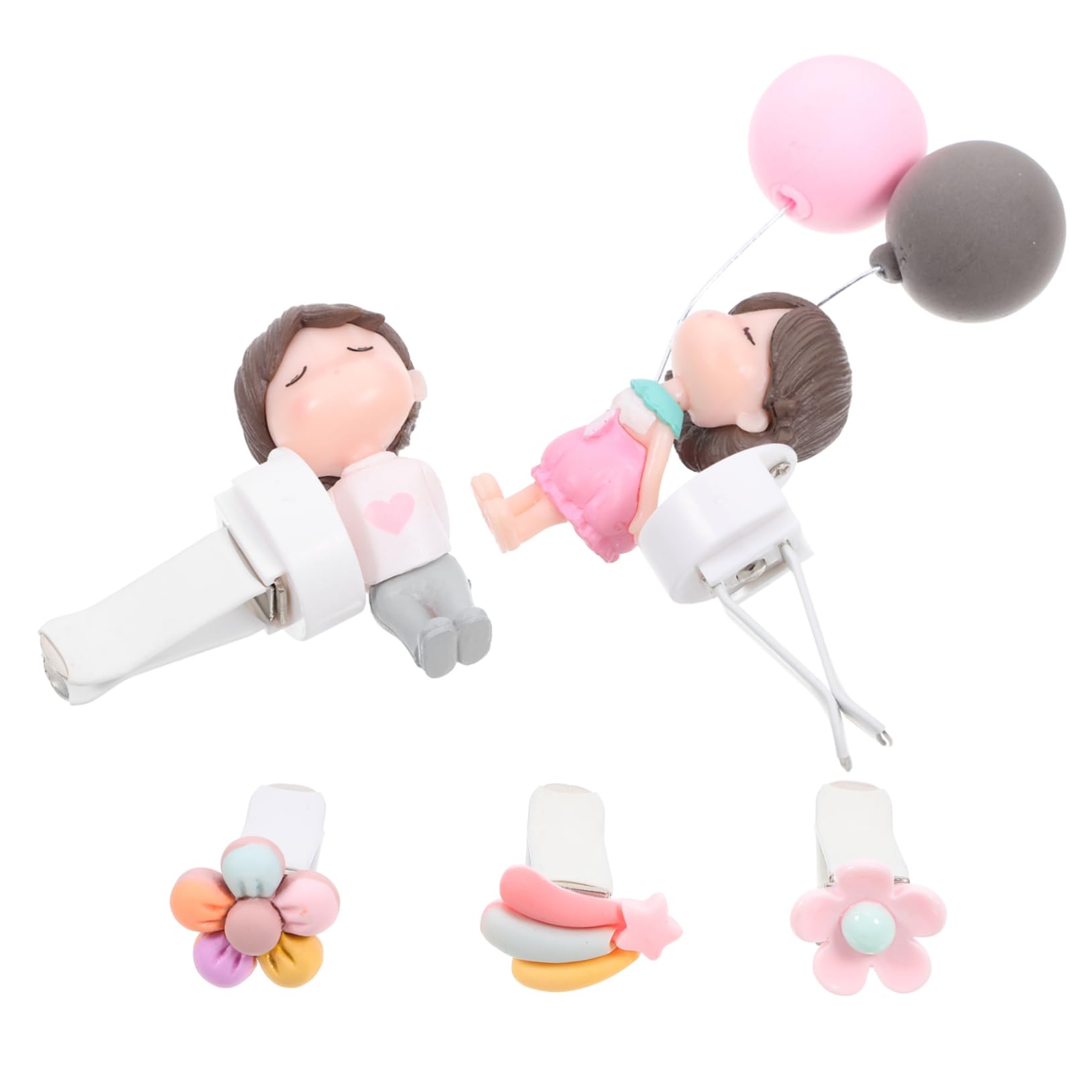 iplusmile 25pezzi Clip Profumatore Per Auto Con Decorazioni Per Interni Palloncini e Fiori Diffusore Aromatico Per Bocchette Aria Materiali Resistenti e Design Elegante