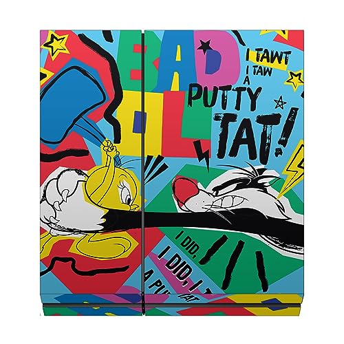 Peau Autocollant PS4 Vinyle Looney Tunes pour Protéger des Rayures