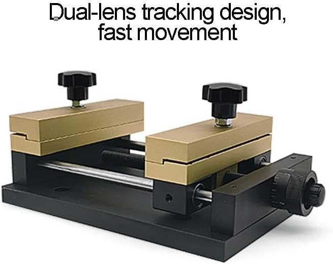 Small Flat Panel Clamp, Aluminum Alloy Fixture with 120X120mm Clamping Range, 0-5Mm Thickness Capacity, Single Slide Rail Design, 1.9Kg Lightweight Clamp for Thin Materials