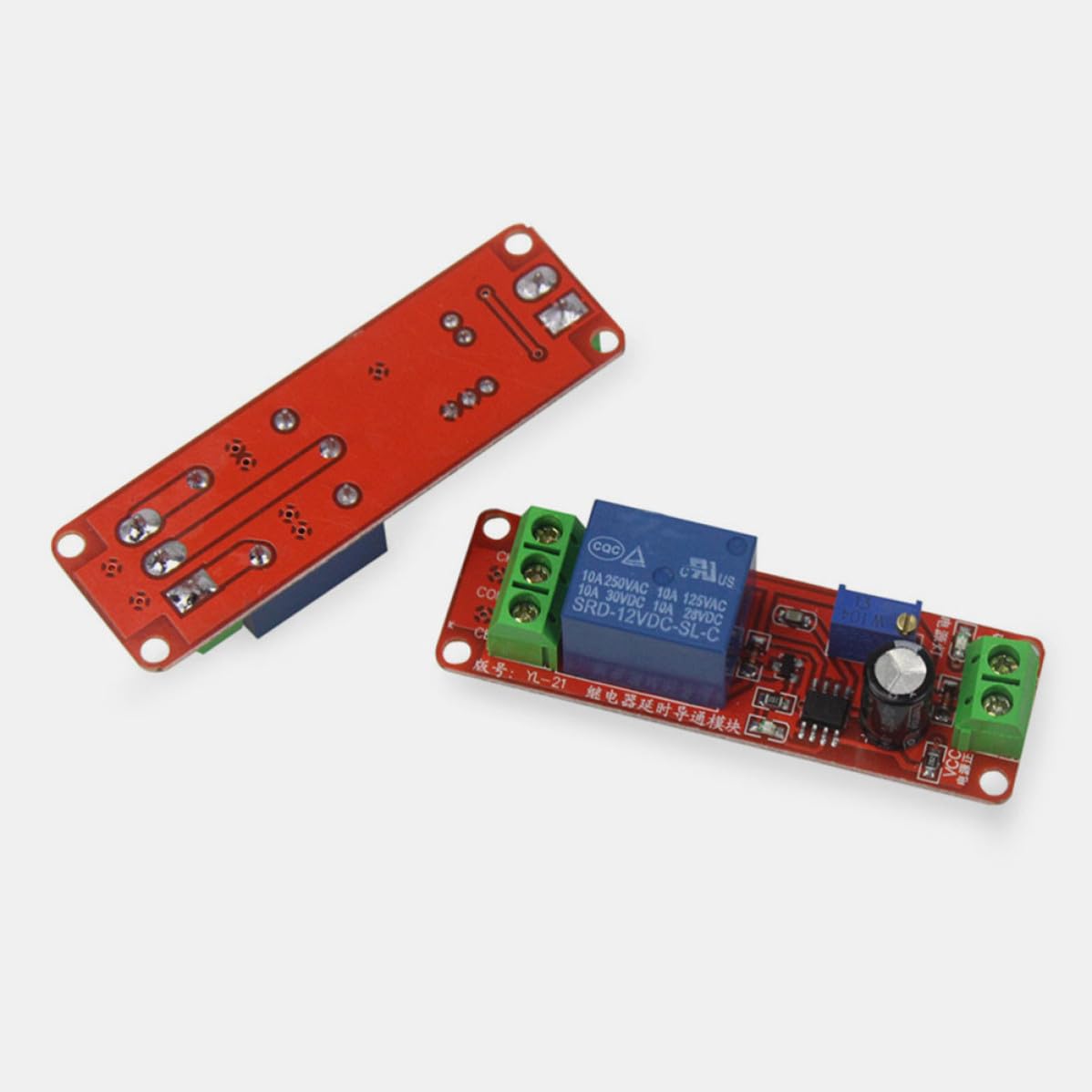 2pcs 12v Time Delay Relay Module for Automotive Electrical Systems, Automatic Timer Switch with Precise Timing Control, Plastic Material Suitable for Multiple Projects