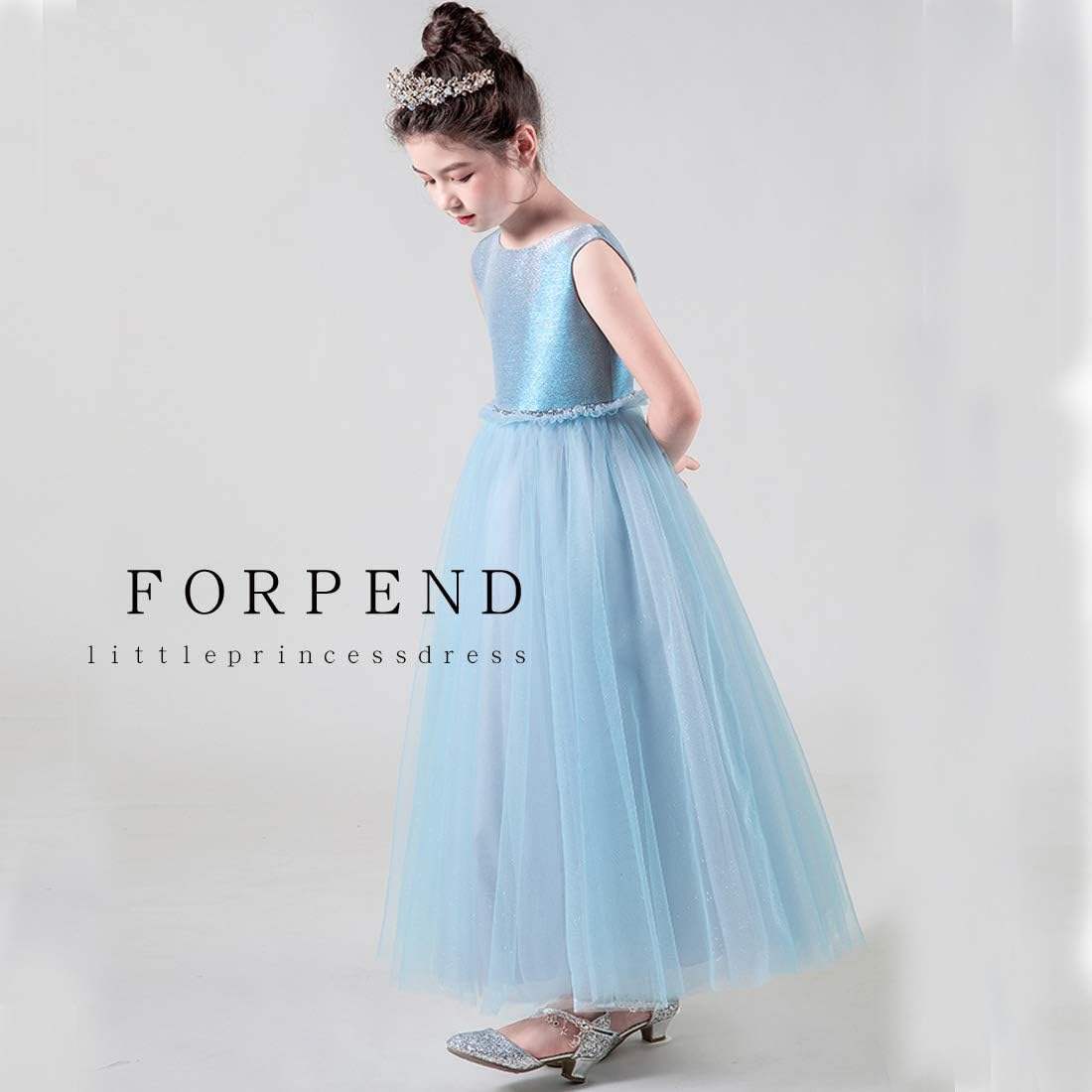[FORPEND] ドレス 子供 女の子 フォーマル ピアノ発表会 結婚式 子供服110 120 130 140 150 160 オ