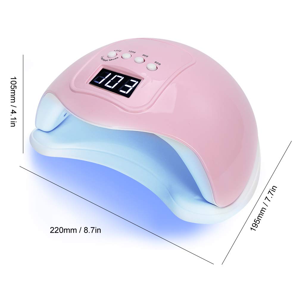 lamparas para uñas. Máquina de curado de Esmalte de uñas de Gel LED con función de sincronización Inteligente de 60, 90, 120 y 120 s