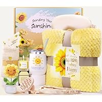 LIVEHITOP Regalos para Mujer, Girasol Regalos Originales con
