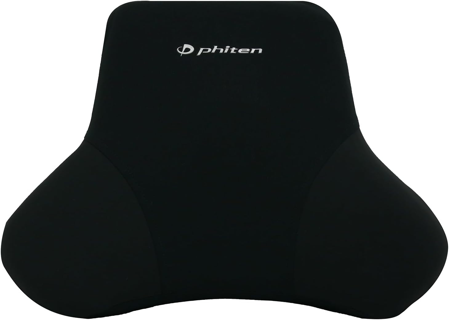 Bonform 5822-72BK Seat Cushion, Phiten Luxe, Waist Cover, Size: 16.9 x 12.6 x 4.5 inches (430 x 320 x 115 mm), Color: Black, Aqua Titanium, Memory Foam, Anti-Fatigue