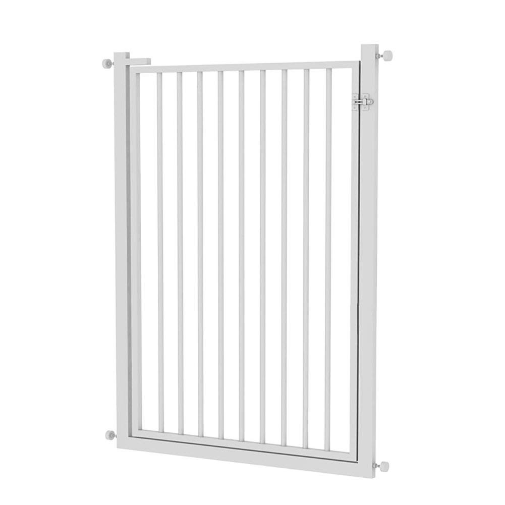 Barrière de sécurité pour animaux de compagnie avec porte pour escalier et couloir