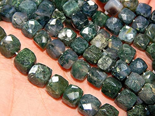 Perles d'agate mousse 8mm pour sublimer vos colliers et bracelets artisanaux